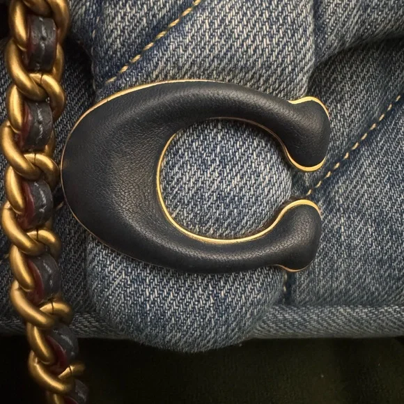 Coach Quilted Denim Tabby 20 Bag - Picture 6 of 13